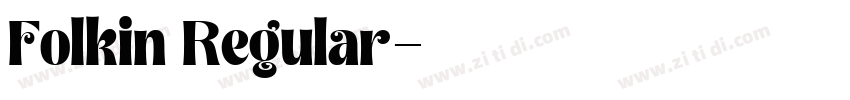 Folkin Regular字体转换